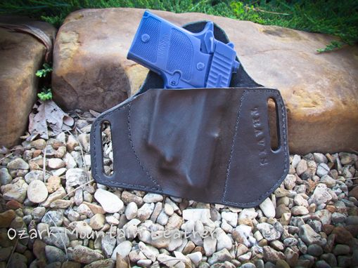 Custom Made Custom Leather Holster For Sig Sauer P938 With Laser Light Scope