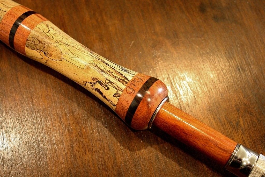 Hand Crafted Custom Fly Rod Handle by Spaeny Wood Studio