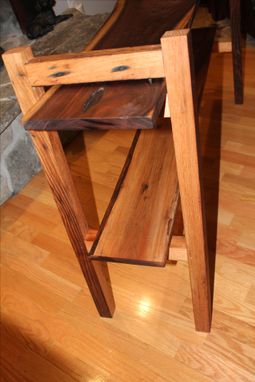 Custom Made Walnut Hall Table, Rustic Modern. The Mendota