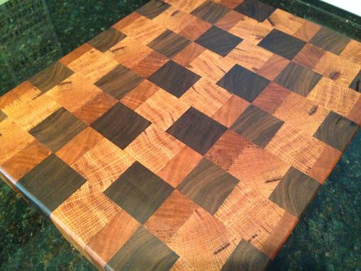 Custom Made Handmade Reclaimed Wood Butcher Block Cutting Board