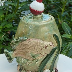 Custom Cremation Urn For The Fisherman by Odyssey Arts