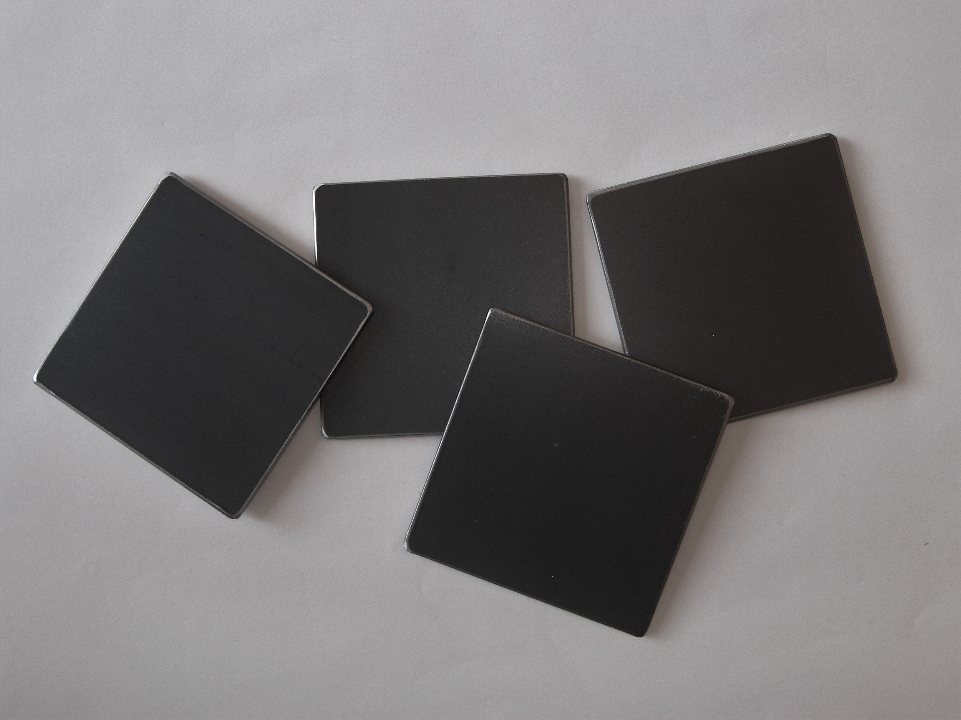 Buy Custom Made Urban Industrial Steel Coasters, Modern Beverage