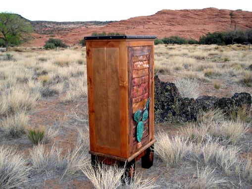Custom Made Copper Cactus Cabinet