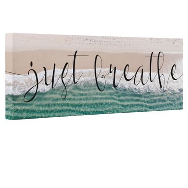Custom Made Just Breathe Beach Canvas Wall Art
