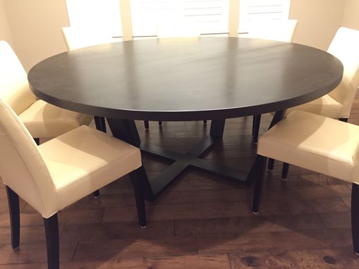 Custom Made Solid Maple 72" Round Dining Table