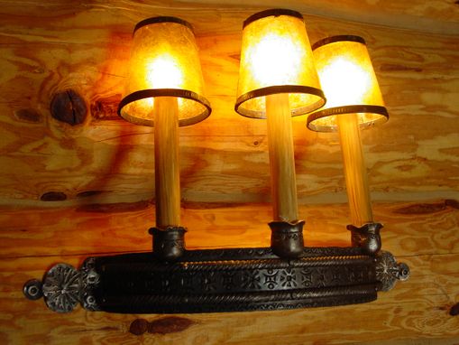 Custom Made Triple Light Sconce