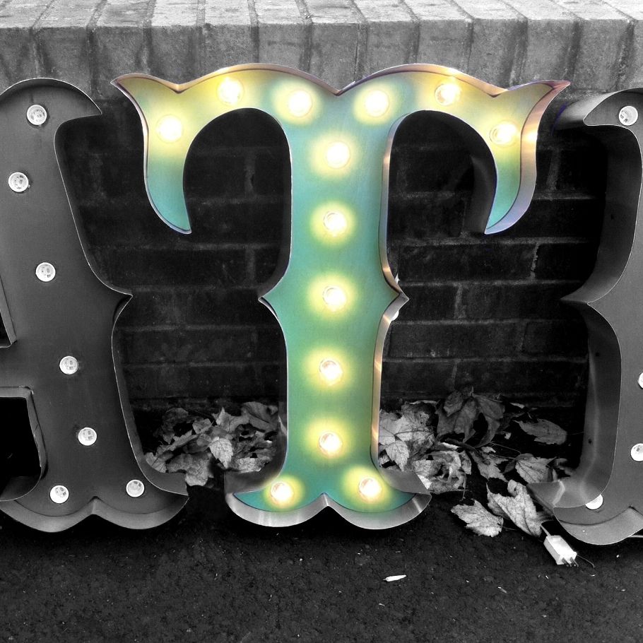 Hand Made Vintage Marquee Letters - Circus Style by Marquee Moon ...