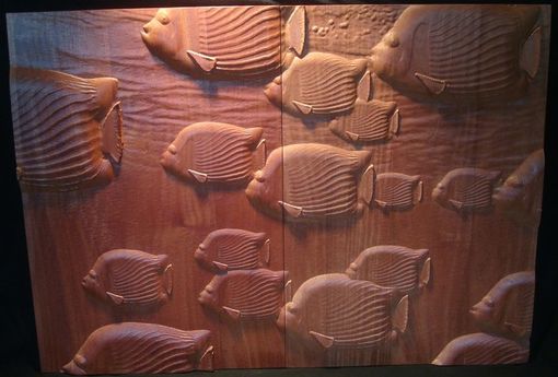 Custom Made Tropical Fish Cabinet Panels