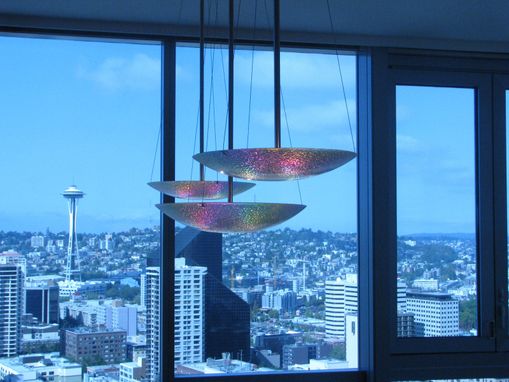 Custom Made Dichroic Dishes Chandelier
