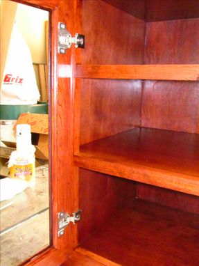 Custom Made Cherry In Wall Cabinet