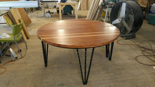 Custom Made Round Bubinga Table