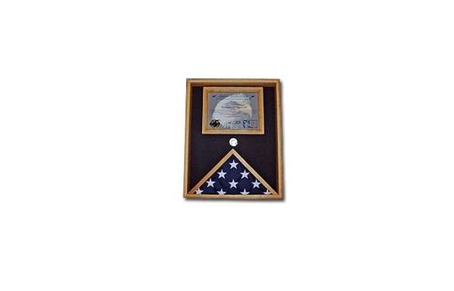 Custom Made Military Flag And Certificate Case