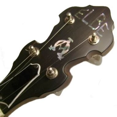 Custom Made Mother Of Pearl Inlays For Bob's Banjo