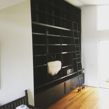 Custom Made Steel And Wood Bookcase