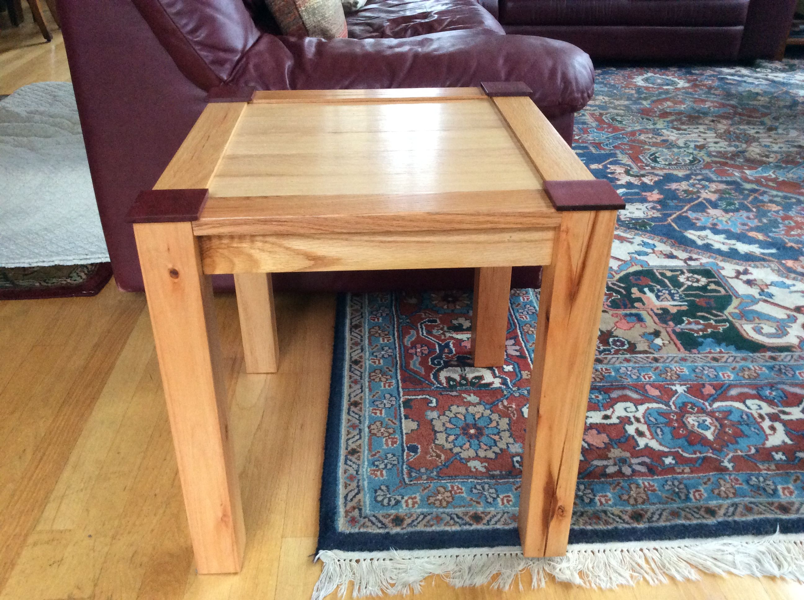 Buy Custom Made Repurposed Wooden End Table, made to order from