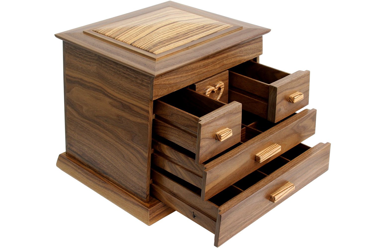 Custom Secret Drawer Jewelry Box by Nick Jones Designs