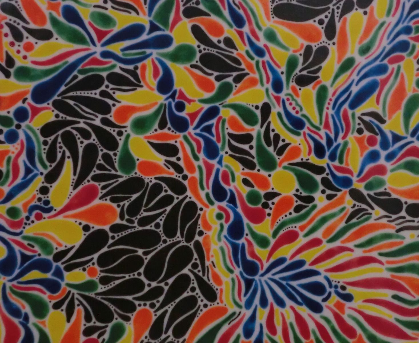 Custom Wall Decor Glass Painting Peacock Colors by Aval Glass Art Llc