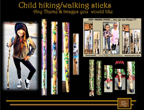 Custom Made Child Hiking Stick,Wood Anniversary Gift,Retirement Gift