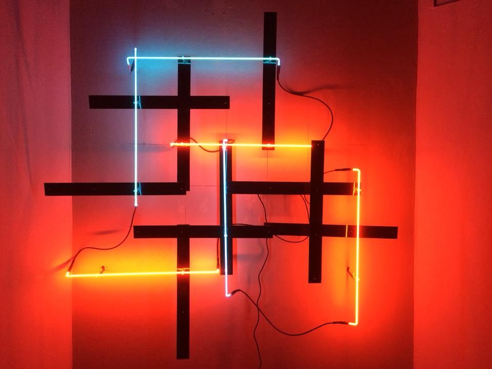 Hand Crafted Soothing Neon Wall Sculptures by Forest Leonard Art