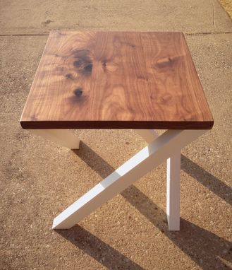 Custom Made Modern Walnut Side Table