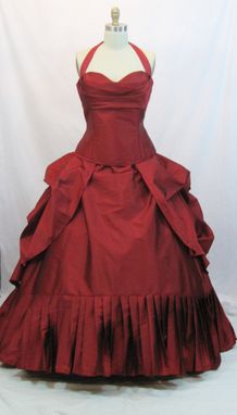 Custom Made Red Wedding Gown Alternative Corset Gown
