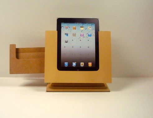 Custom Made The Tabitat Tablet Stand System For Ipad In Clear Mdf.