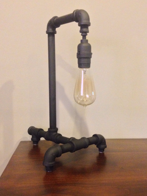 Custom Made Pipe Lamp / Edison Bulb / Steampunk Lamp