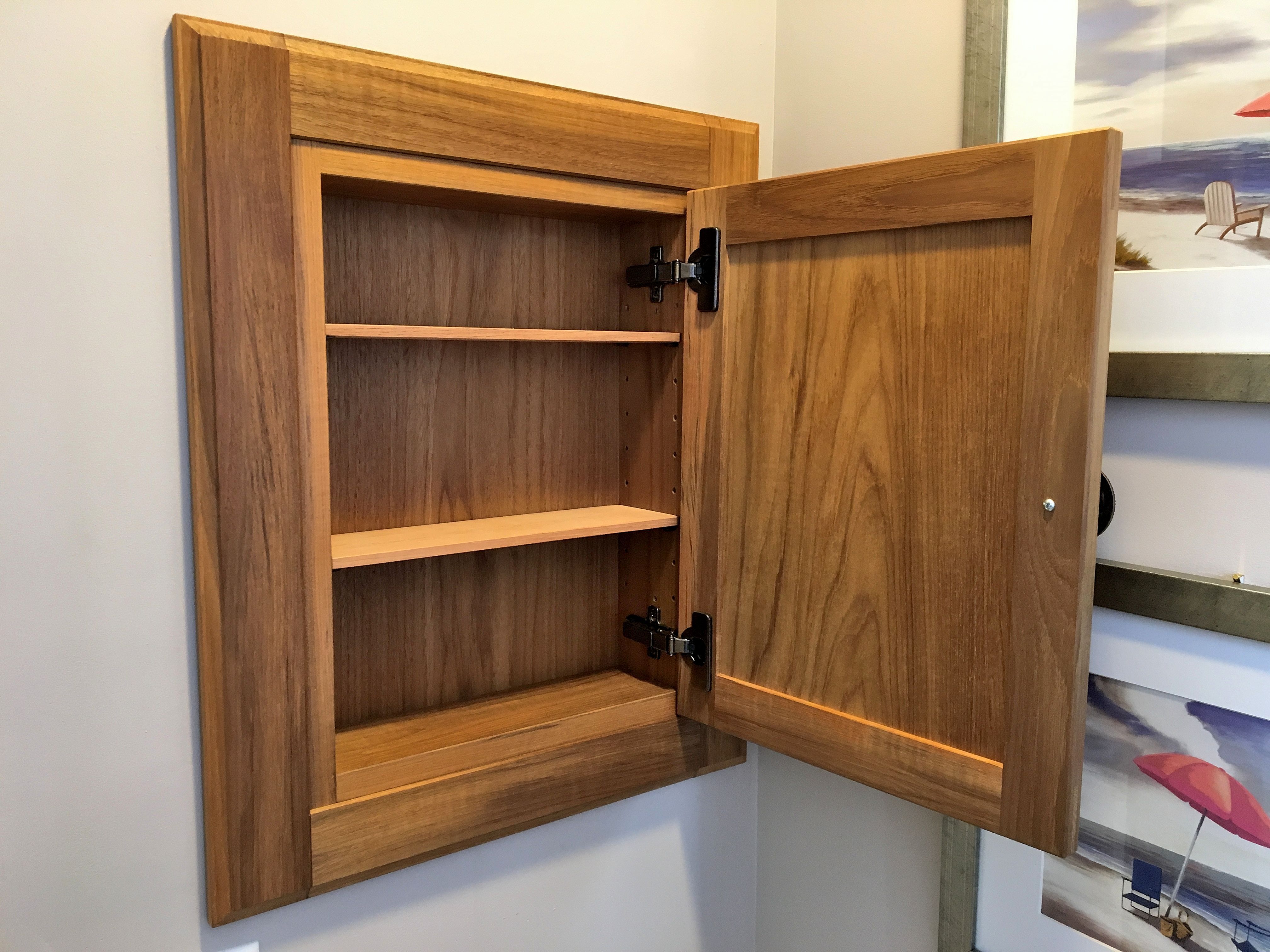 Custom Teak Medicine Cabinet With Sperm Whale Inlay by Vorrath ...