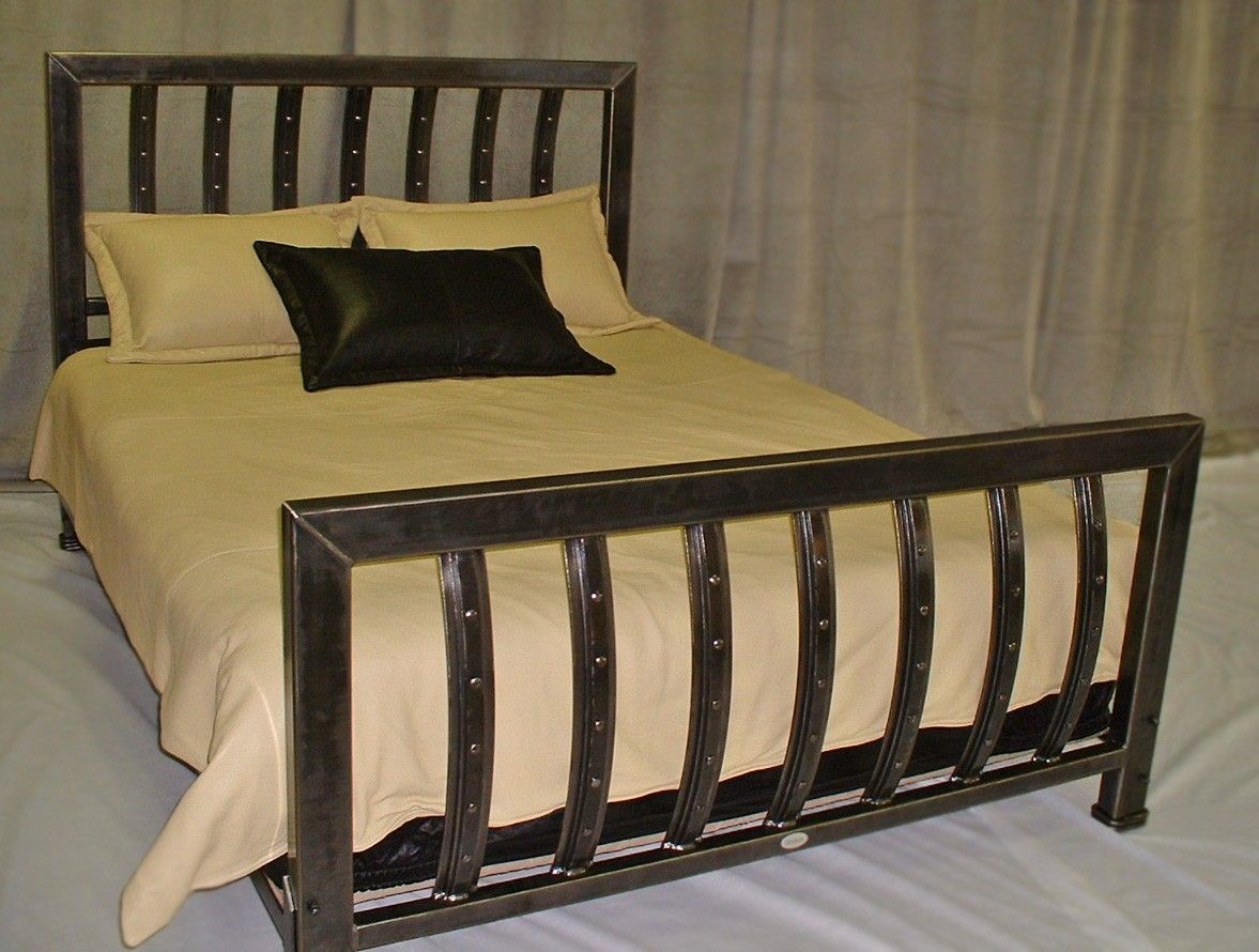 Handmade Iron Queen Size Bed By Desiron Custom Metal CustomMade Com   56648.171302 