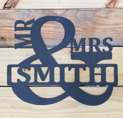 Custom Made Mr & Mrs Custom Sign