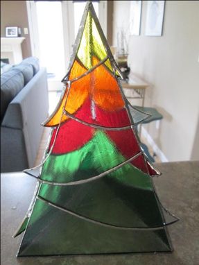 Custom Made Stained Glass 3d Tree