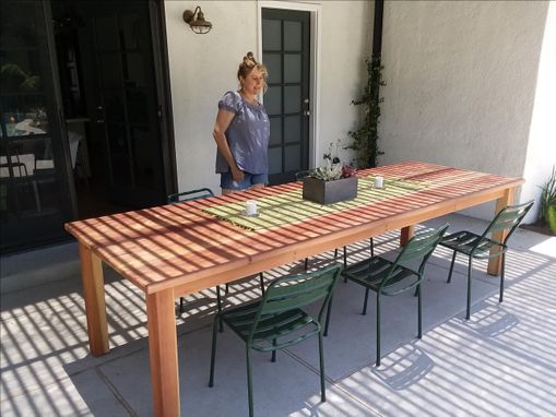 Custom Made Redwood Parson Table