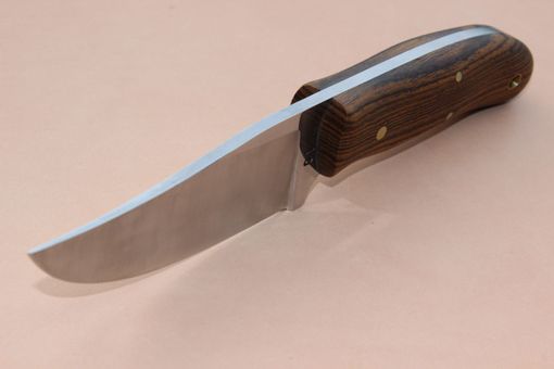 Custom Made Firecreekforge.Com Handmade Custom Skinning Knife Bocote Wood Handle