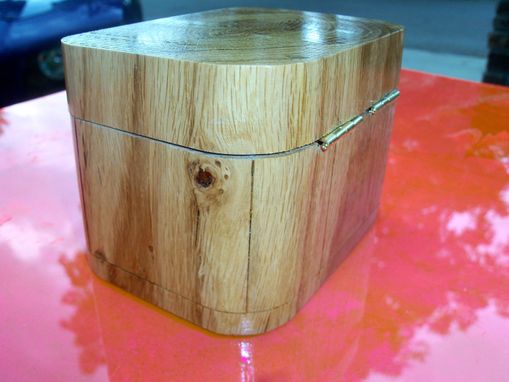 Custom Made Repurposed White Oak Box With Rounded Corners