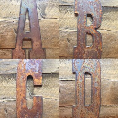Custom Made Rustic Metal Letters And Numbers - Any Size