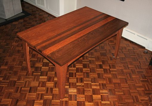 Custom Made Cherry And Walnut Dining Table