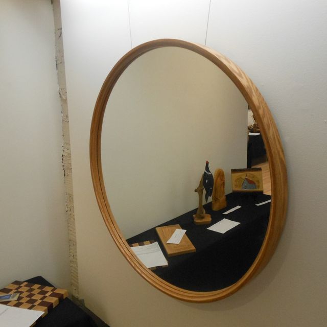 Hand Crafted Round Mirror Frame By K H Derson Custommade Com