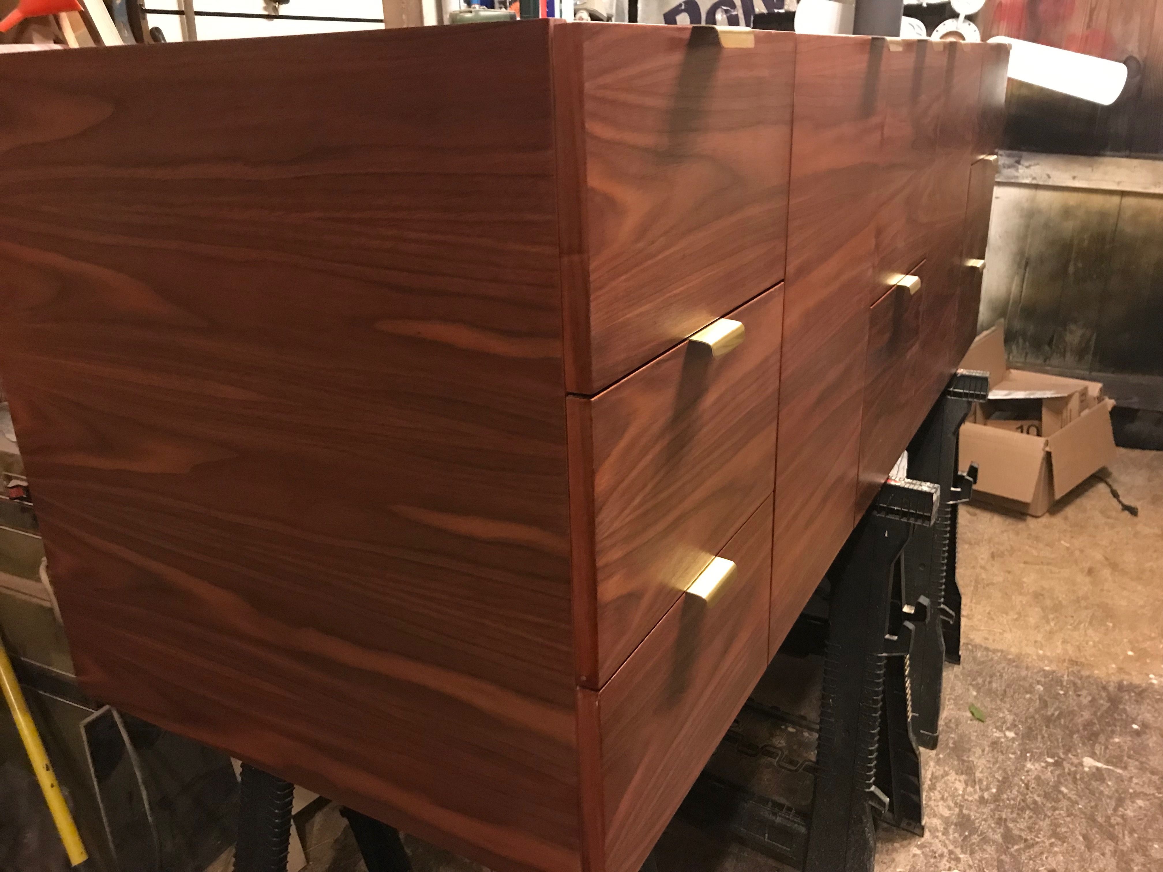 Custom Floating Walnut Bathroom Vanity By Travlock Custom Furniture Custommade Com