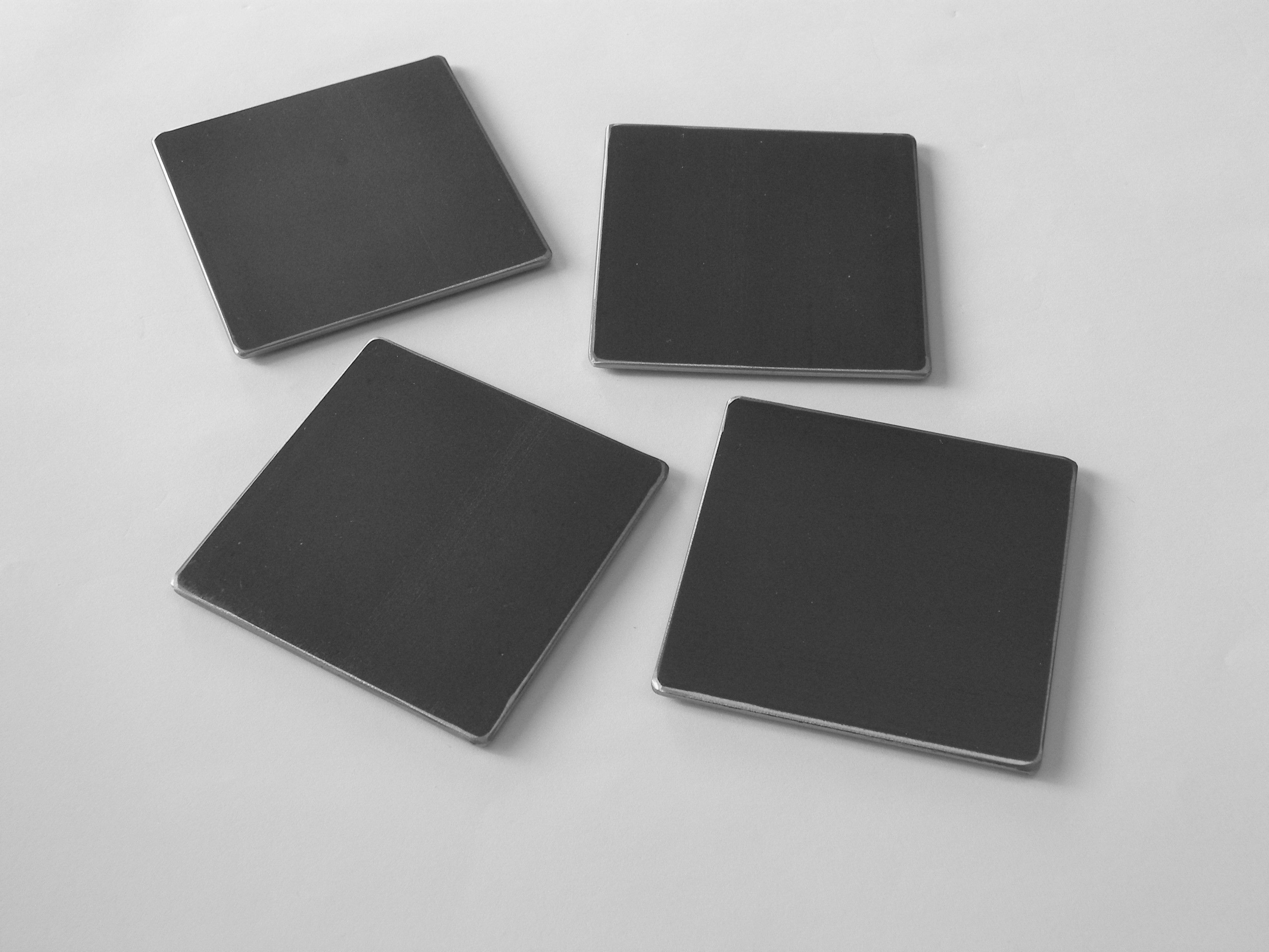 Buy Custom Made Urban Industrial Steel Coasters, Modern Beverage