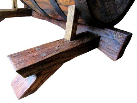Custom Made Rustic Barrel Coffee Table With The Lifted Top