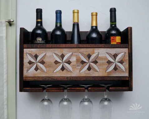 Custom Made Refined Rustic Wine Rack