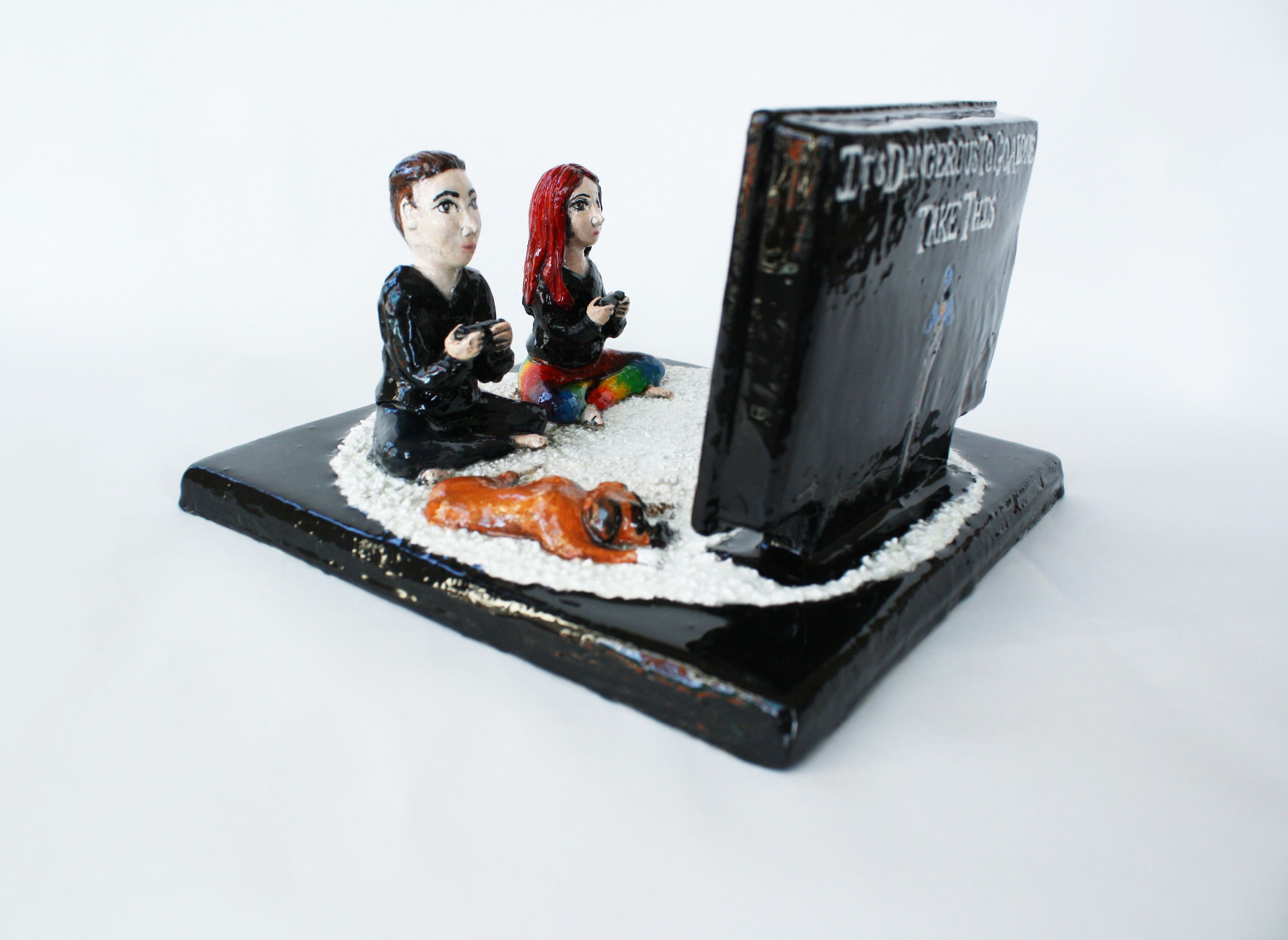 Hand Made Cake  Topper  For Video Game  Lovers by Sara E 
