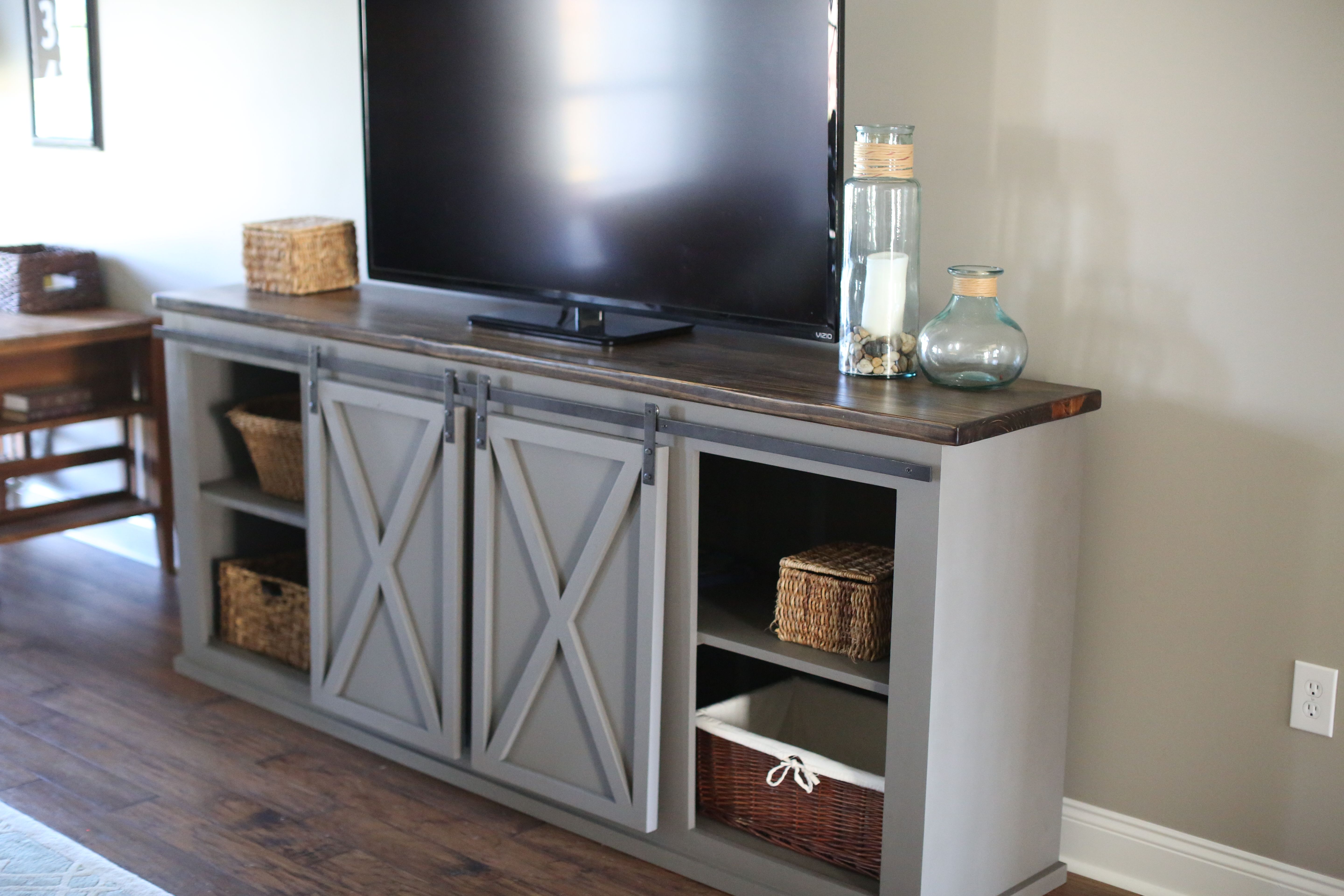 buy a custom made sliding barn door entertainment center made to order from wills woodworks custommadecom - Sliding Barn Door Entertainment Center buy a custom made sliding barn door entertainment center made to order from wills woodworks custommadecom - Sliding Barn Door Entertainment Center