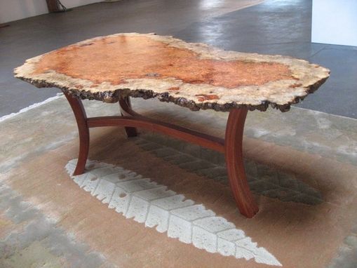 Custom Made Bubinga Burl Table