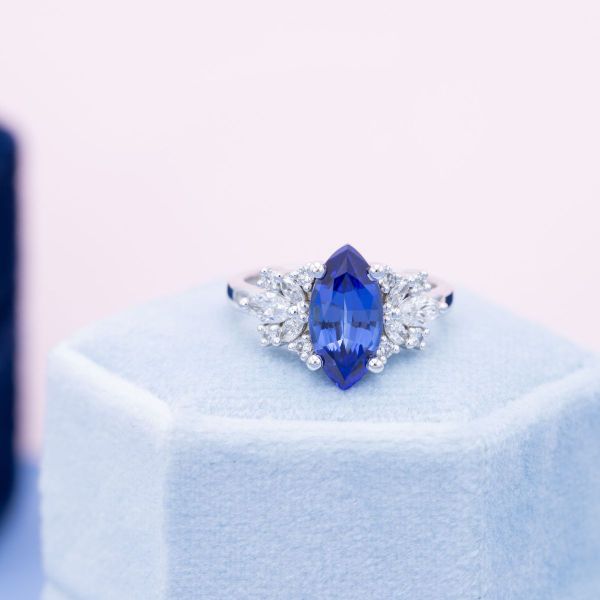 This blue sapphire shows a vivid take on blue stones.