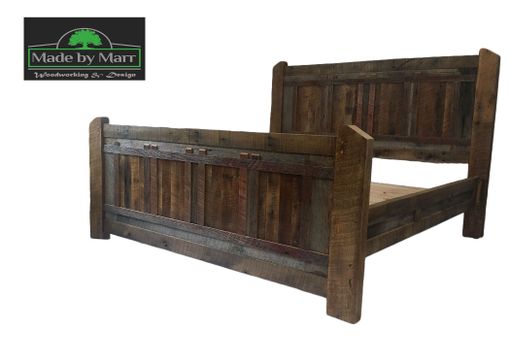 Custom Made Rustic Reclaimed Barnwood King Bed