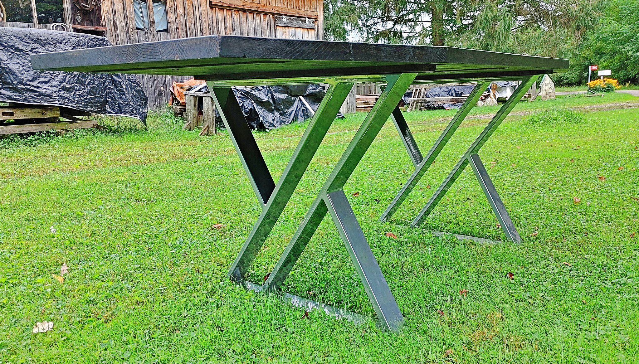 Buy Hand Made Custom Reclaimed Oak Dining Table, made to order from