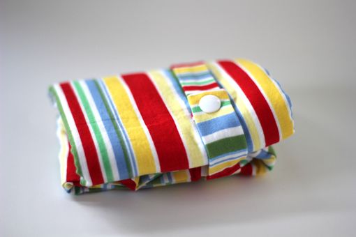 Custom Made Large Lay Flat Messy Bags (Wet Bags) - Retro Cha Cha Stripe