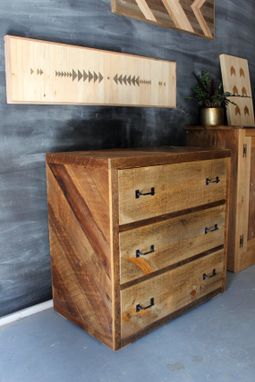 Custom Made Rustic Reclaimed & Sustainably Harvested Wood Dresser Nightstand Table