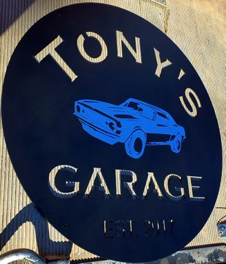 Custom Made Custom Made 24in Round Sign Made From Steel